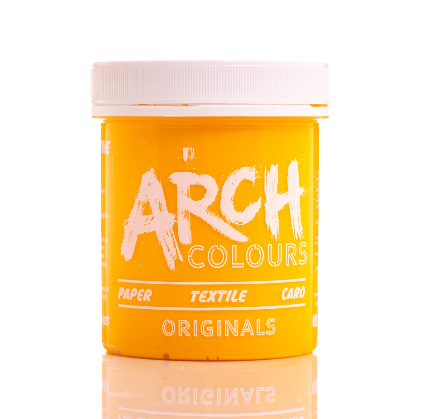 yellow water-based screen printing ink for fabric textile paper and card the best professional ink | arch colours