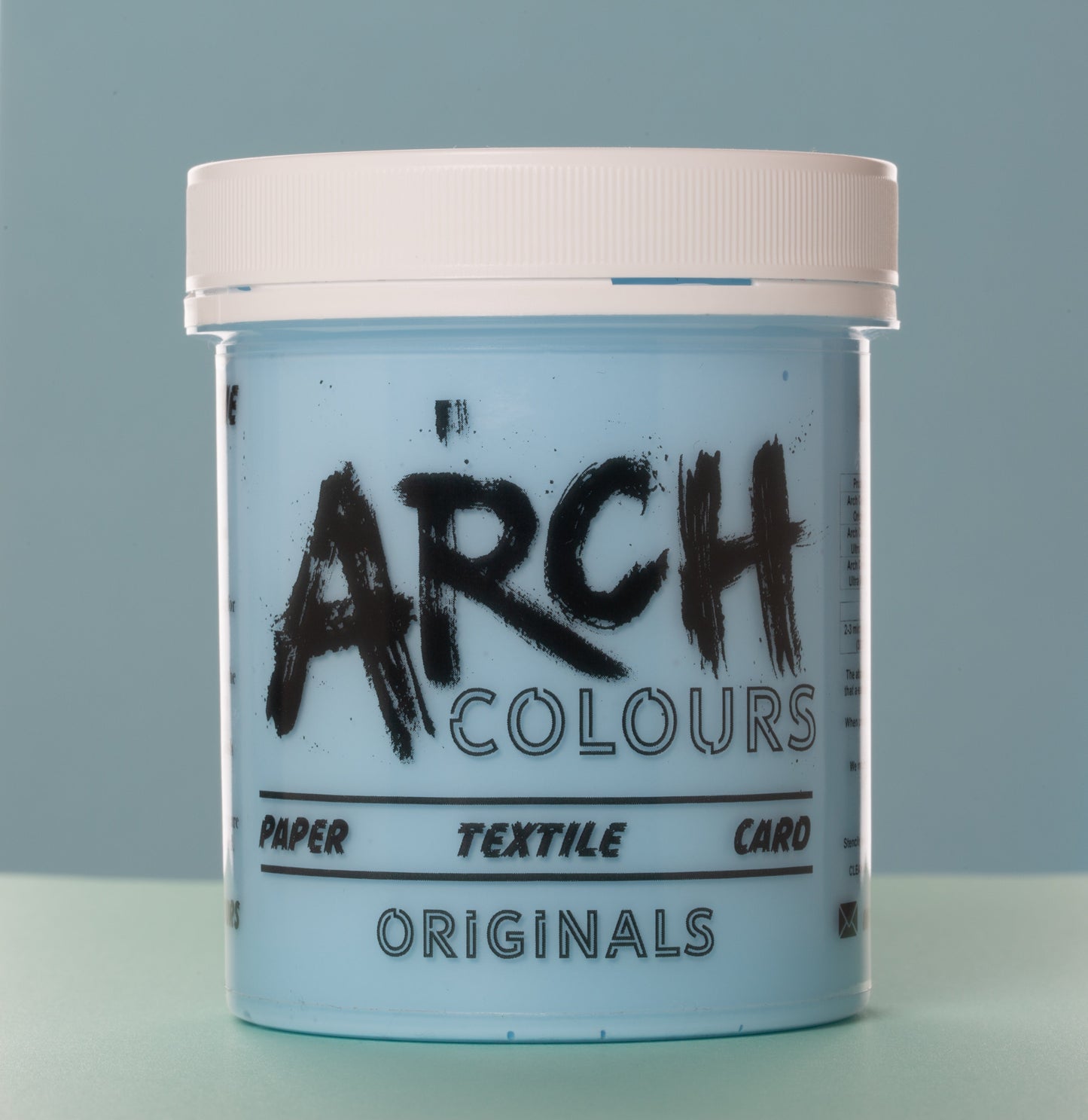pastel blue screen printing ink