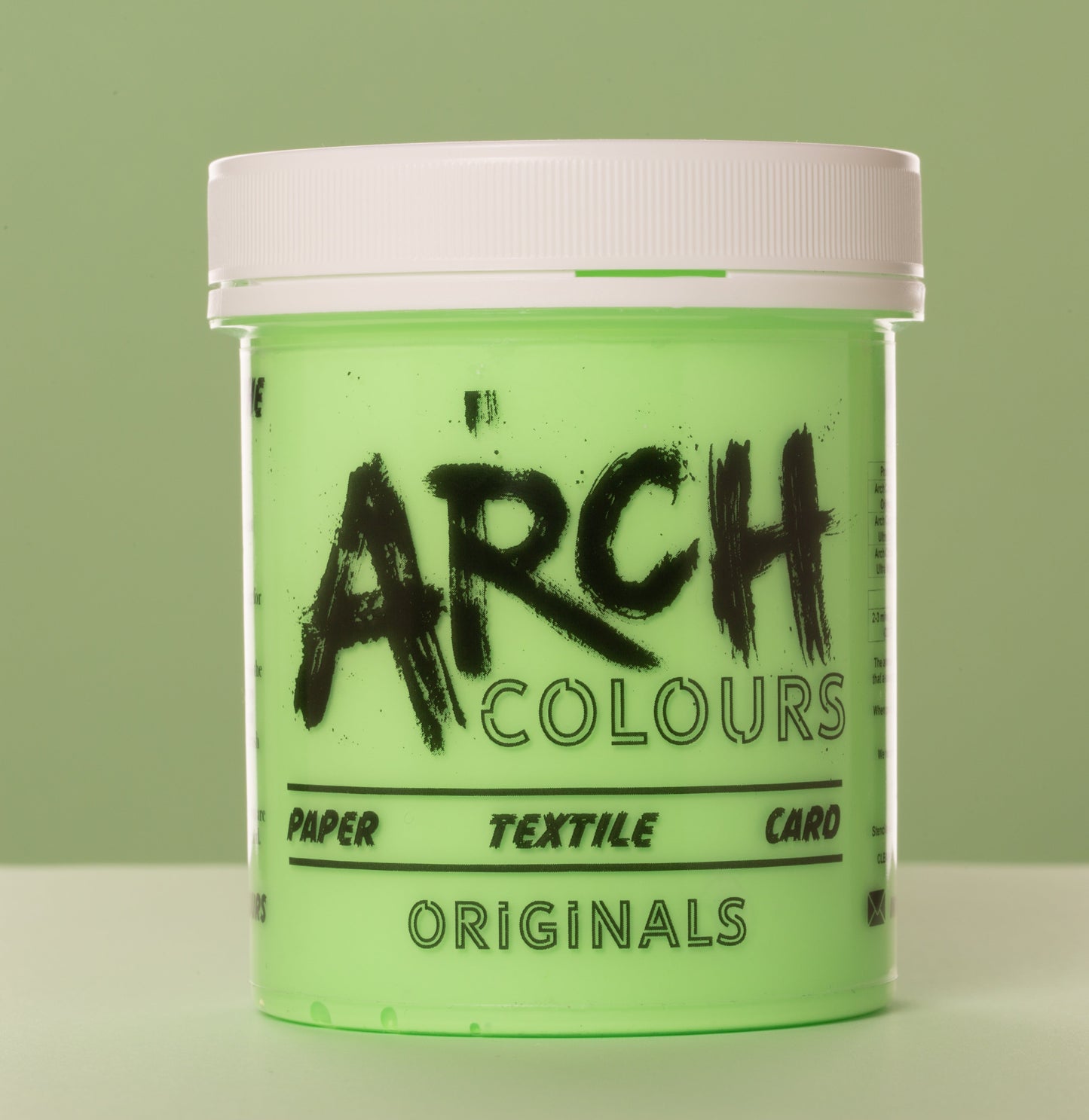 pastel green screen printing ink
