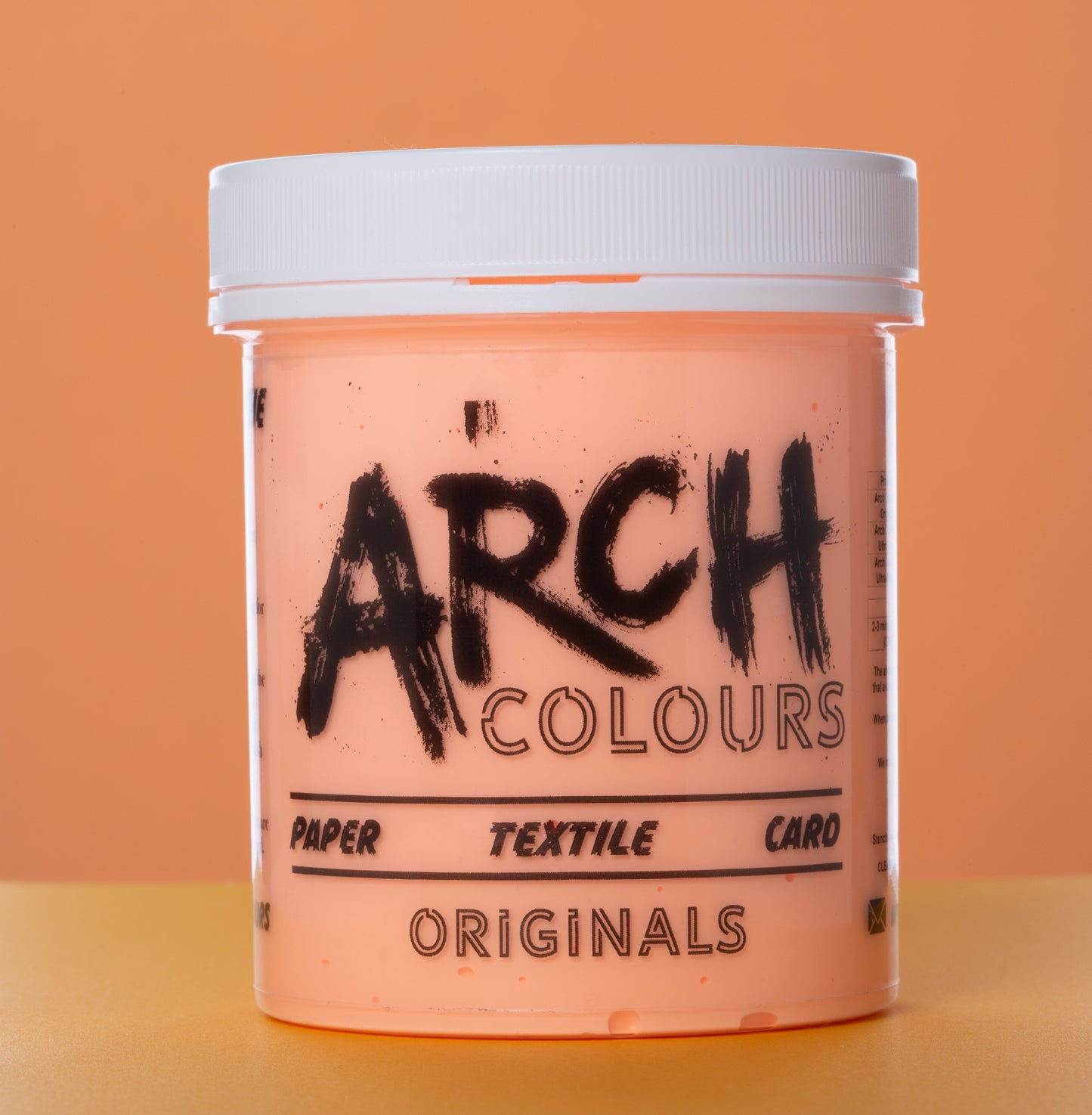 pastel orange screen printing ink