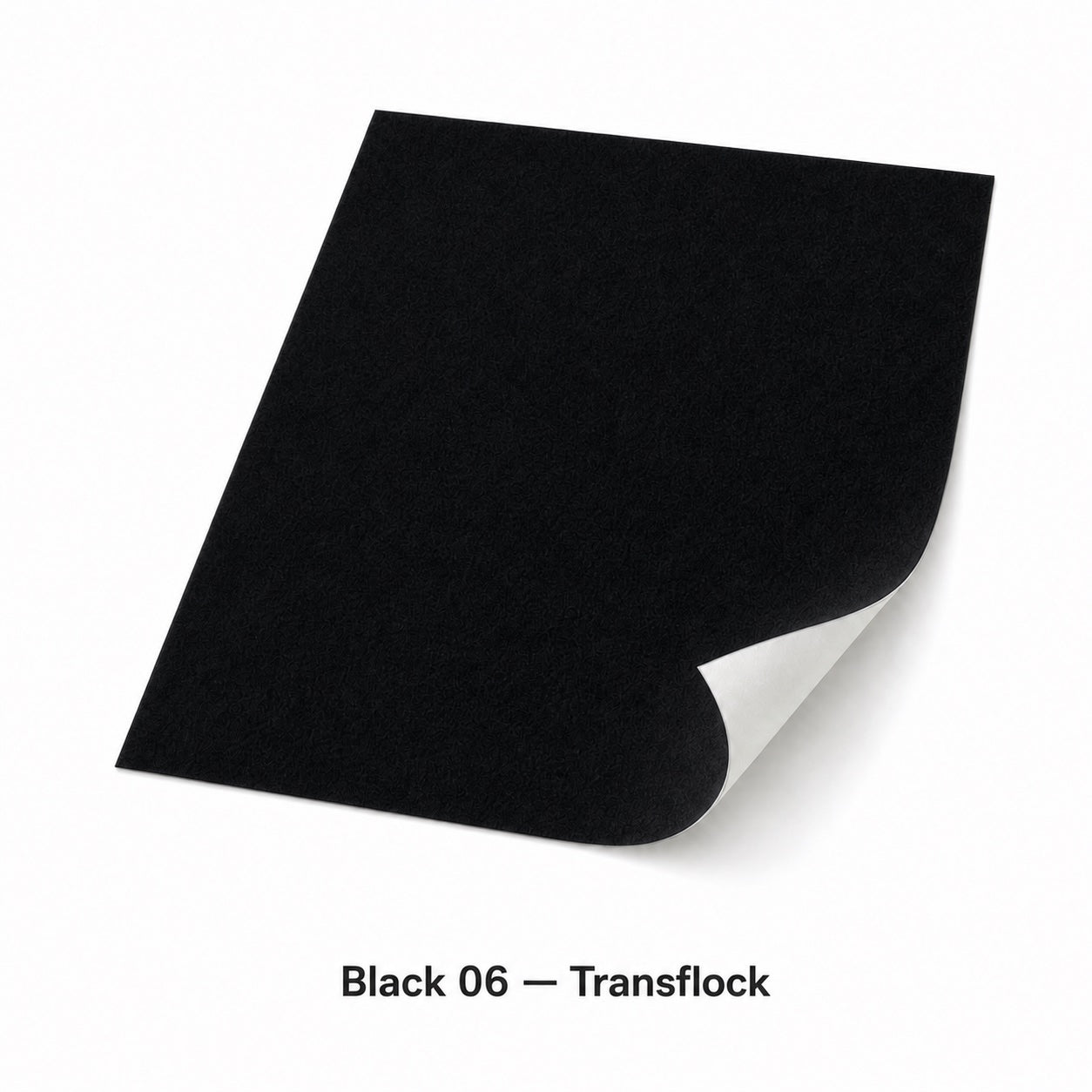 Black 06 Transflock heat transfer sheet