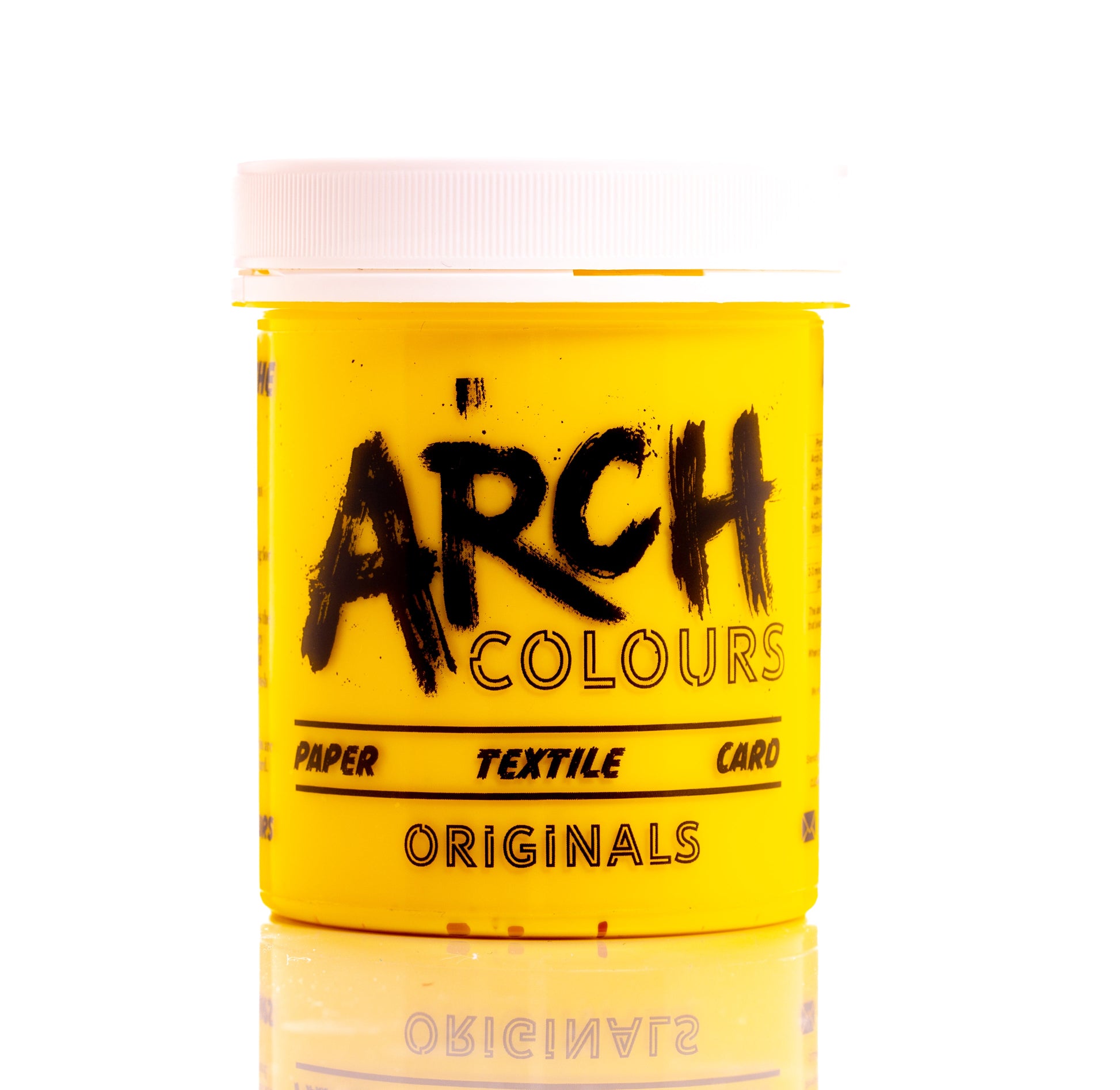 yellow water-based screen printing ink  for fabric textile paper and card |arch colours 