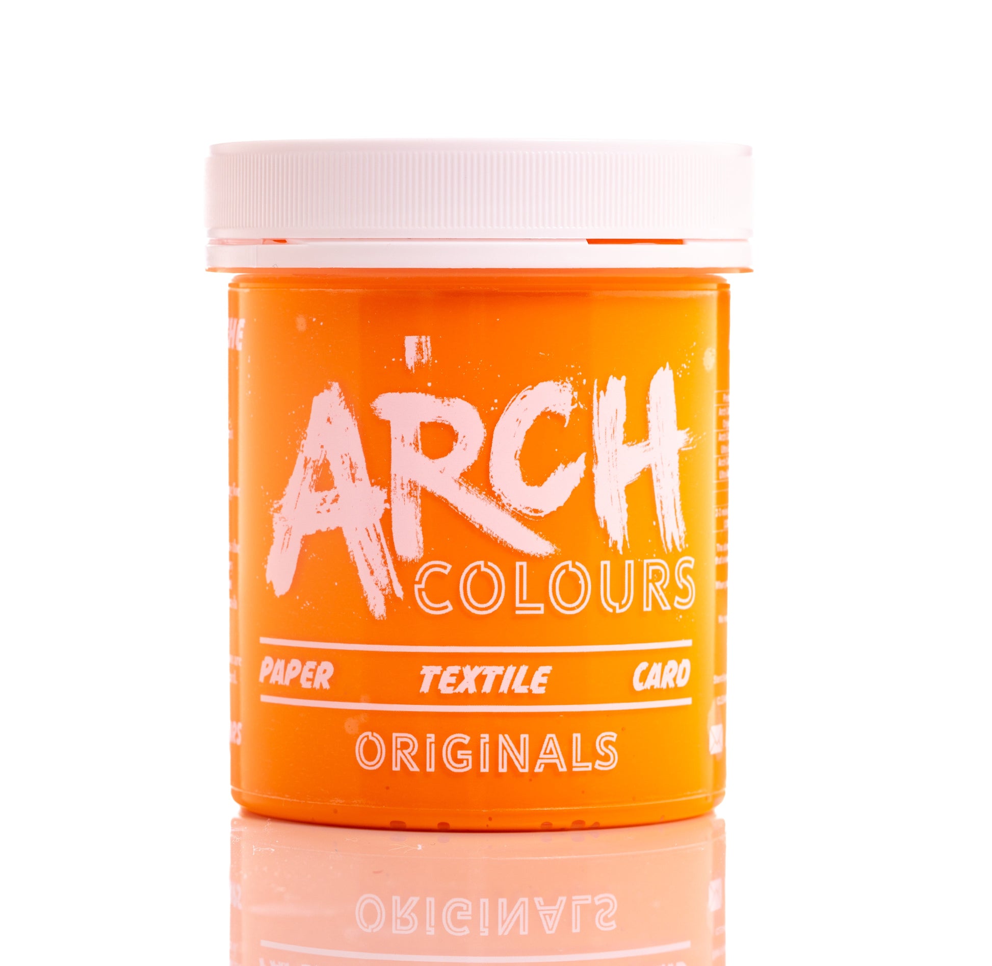 Orange water-based screen printing ink for fabric textile paper and card the best professional ink | arch colours